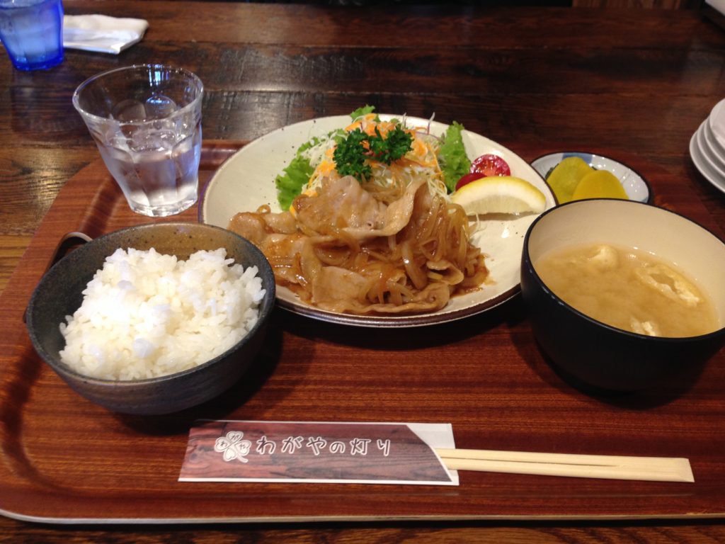 わがやの灯り 生姜焼き