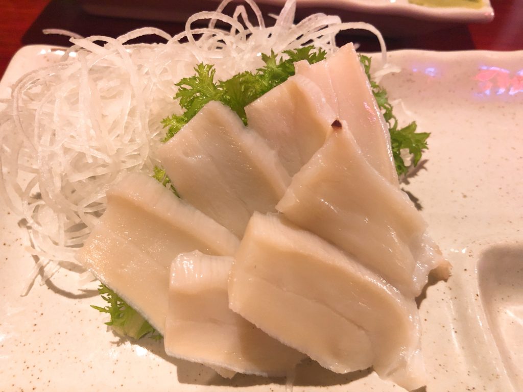 20190126 むっ茶ん お刺身 タコの頭