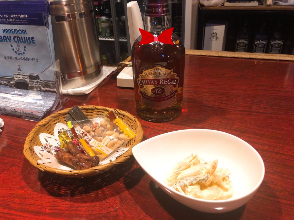 華ぐるま カウンターにて