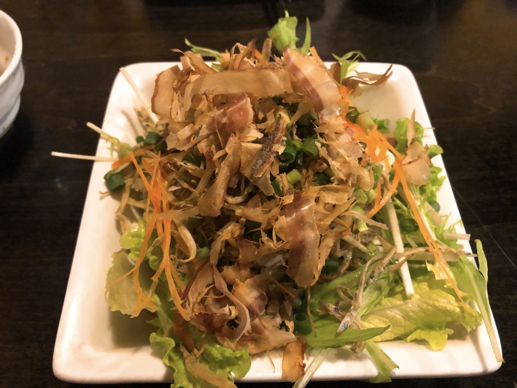 寿楽 ジャコと豆腐のサラダ