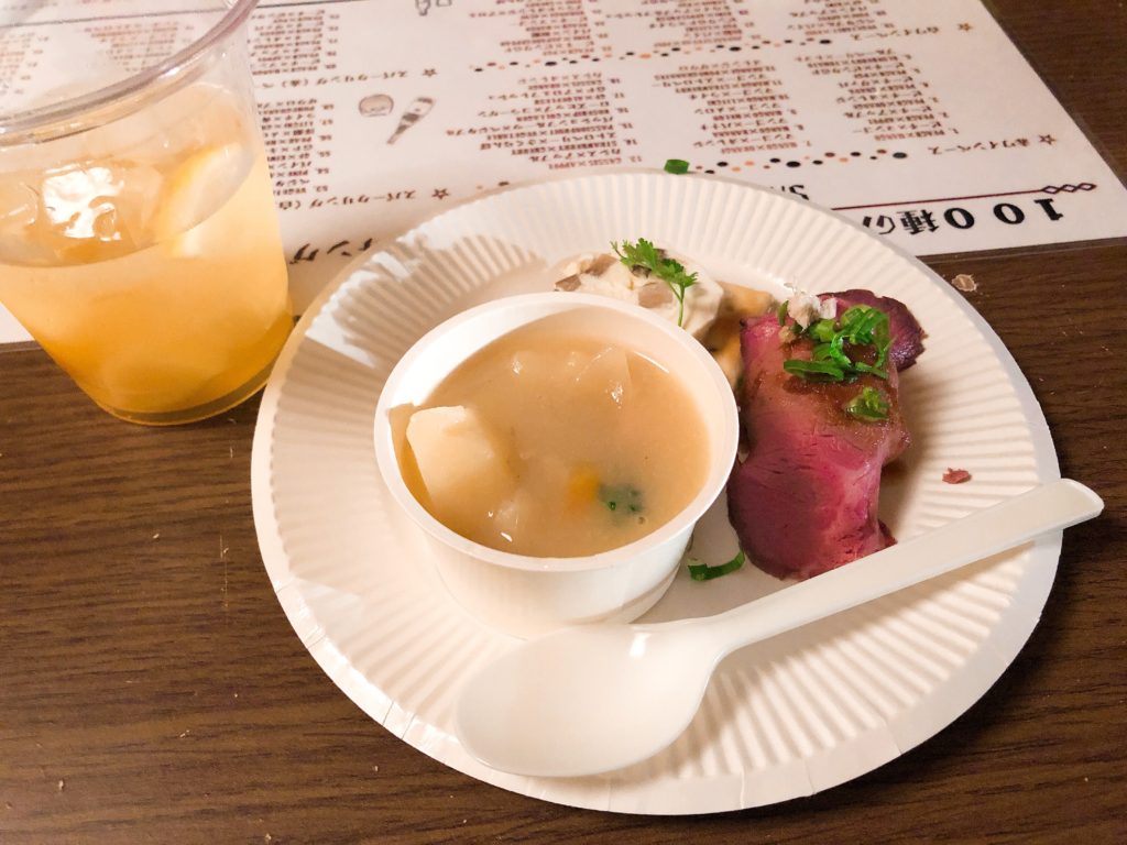 BENTEN CAFE & DININGのピンチョスとサングリア