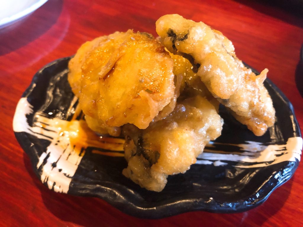 むっ茶ん 牡蠣の天ぷら