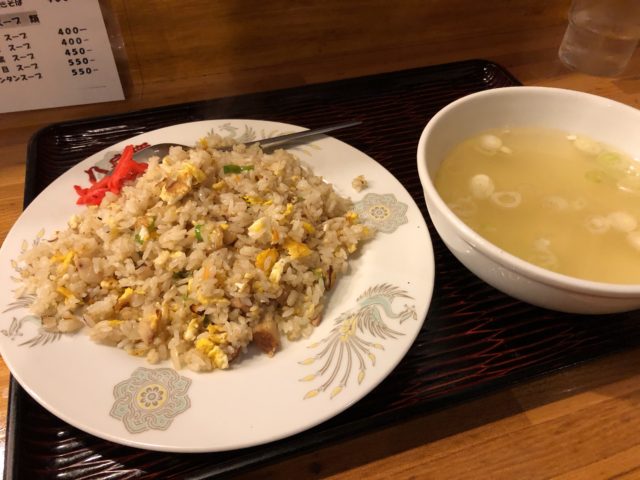 20190726 八兵衛にて炒飯