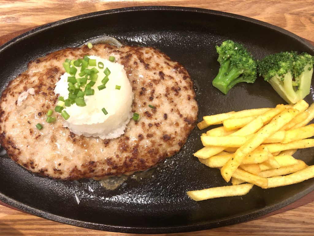 20190823 FireBurg どっさりおろしポン酢ハンバーグセット