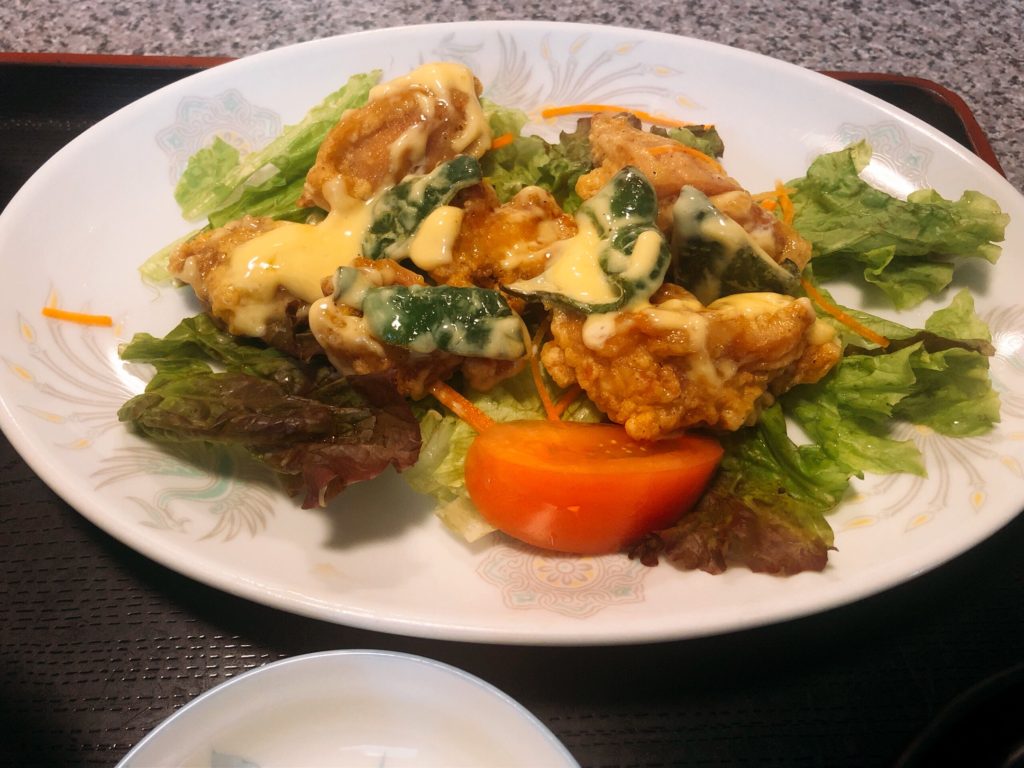 20190914 八方亭 鶏マヨ炒め定食