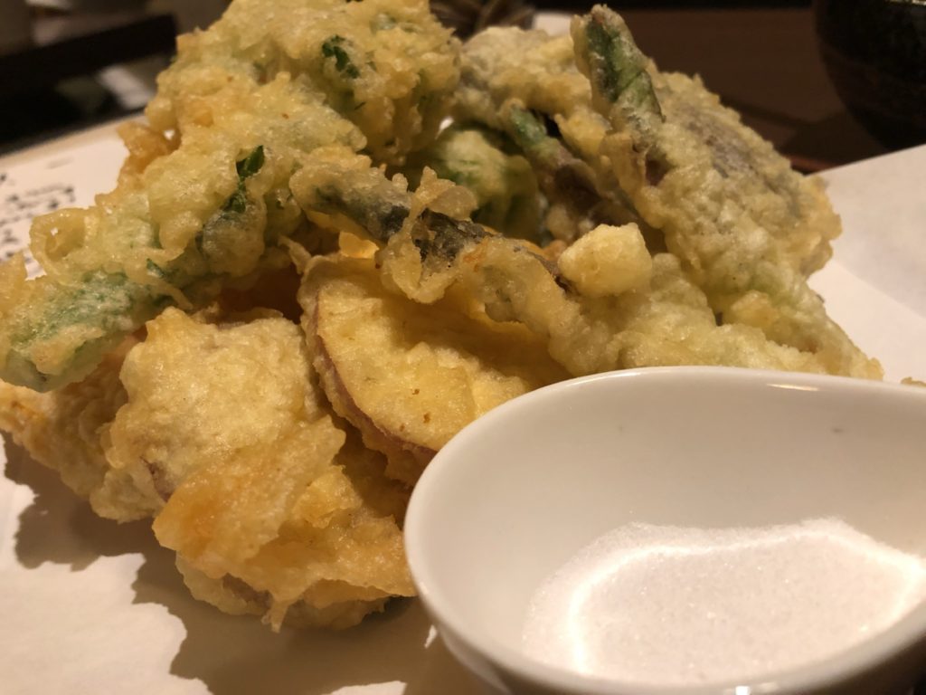 20200228 串焼 おでん 根 天ぷらの盛り合せ