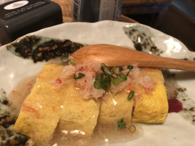 地元家　かにあんだし巻き玉子