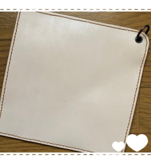 レザークラフト　鍋敷き＆鍋つかみ