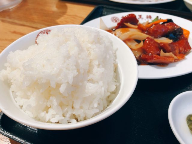 20200513 大阪王将　酢豚定食餃子付き