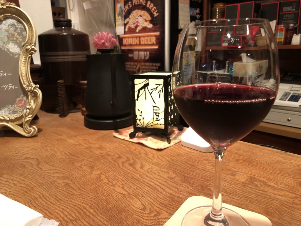 20200705 ネイル後の夜ゴハン　ワイン