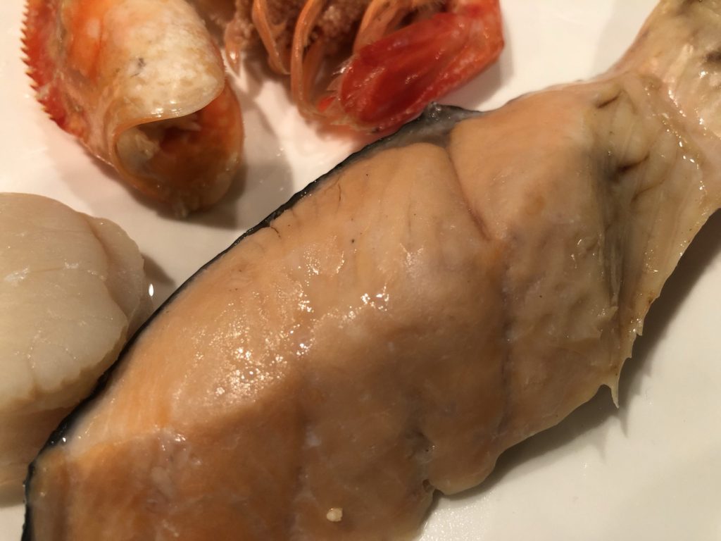 20200705 ネイル後の夜ゴハン 蒸し鮭