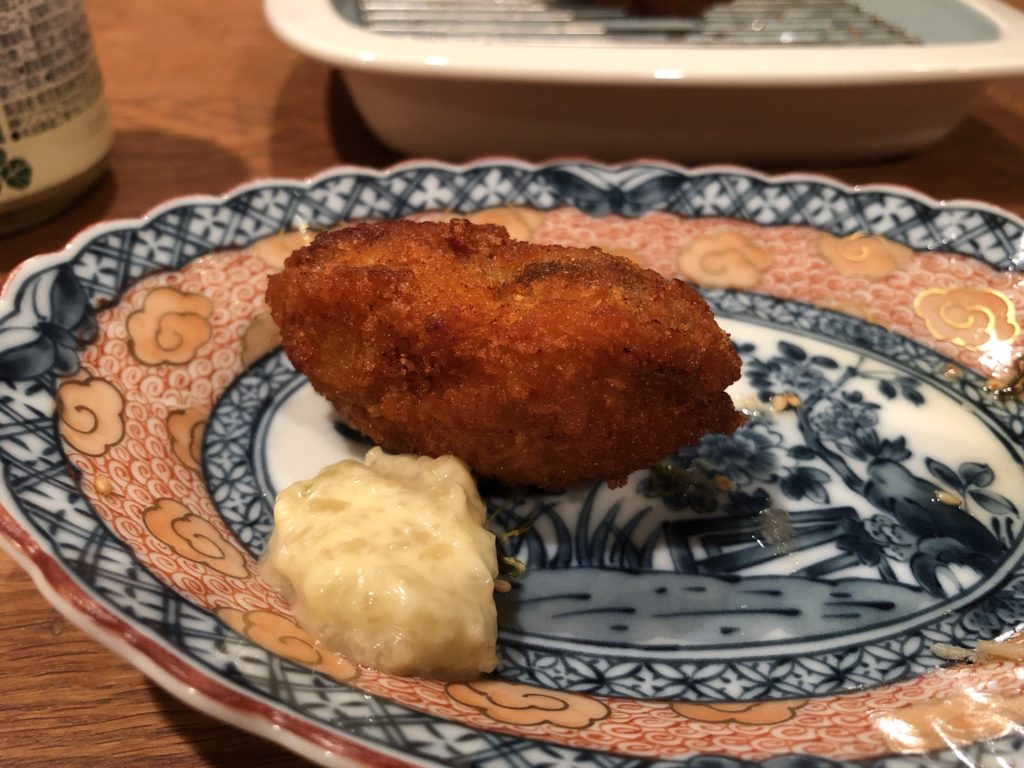 20200705 ネイル後の夜ゴハン 牡蠣フライ