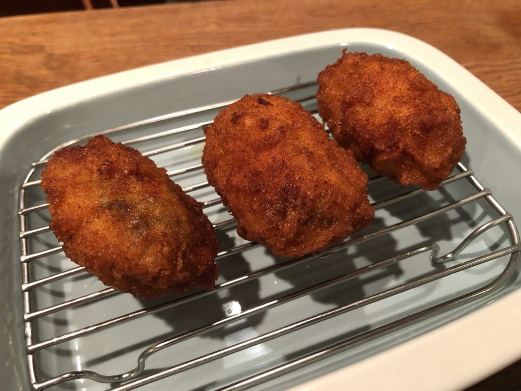 20200705 ネイル後の夜ゴハン 牡蠣フライ