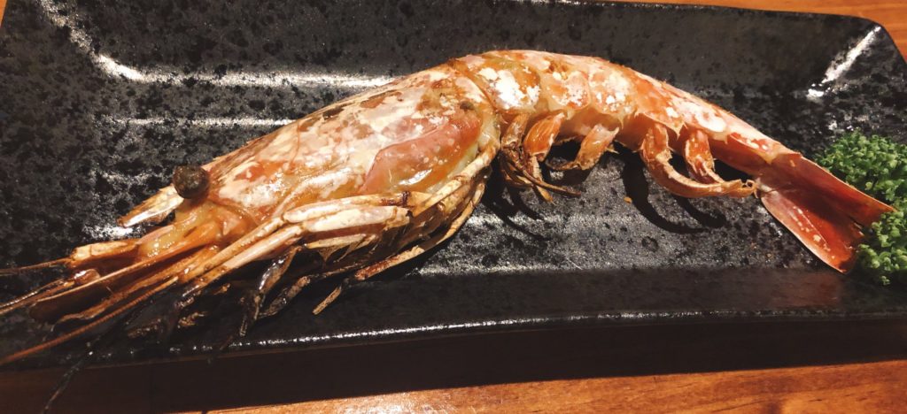 居酒屋 実菜　赤エビ塩焼
