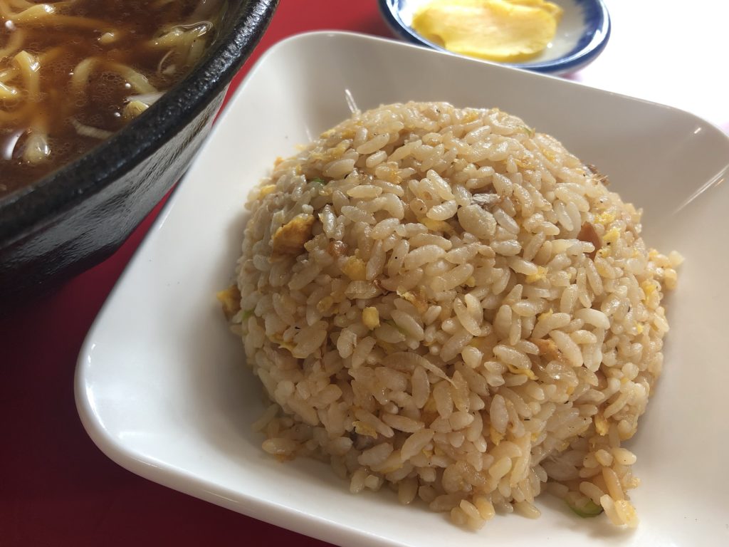 20200926 八宝園 ネギ油醤油ラーメンと半チャーハン