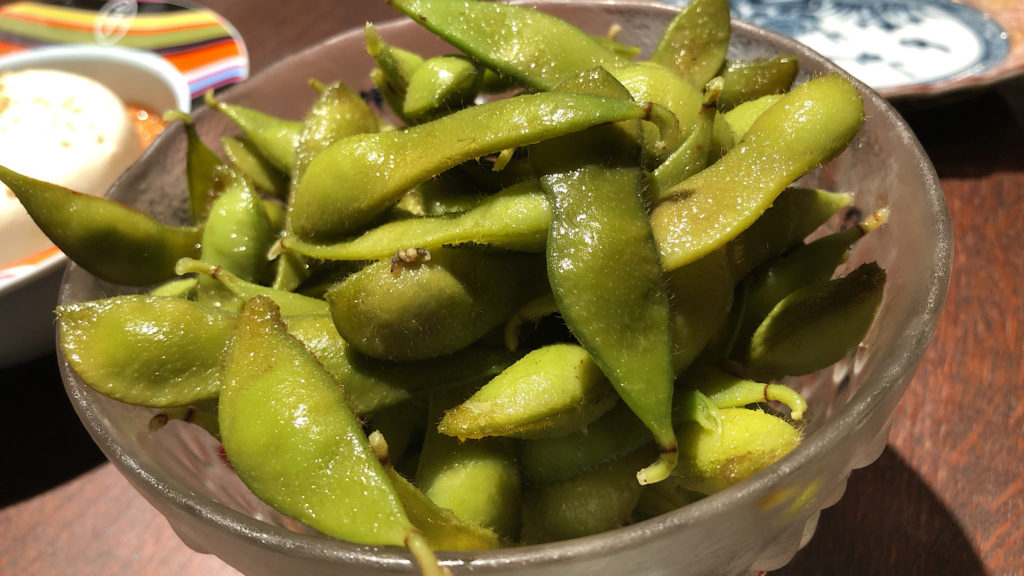 ネイル後の夜ゴハン 枝豆