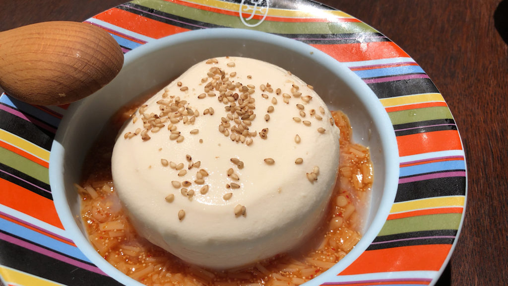 ネイル後の夜ゴハン 豆腐