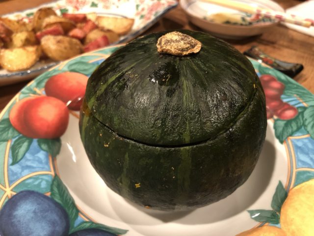 20201022 ネイル後の夜ゴハン　栗マロンミートソースグラタン