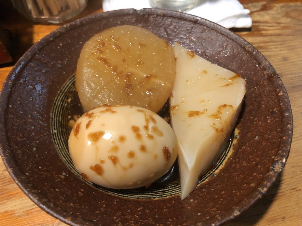 でん助 コンニャクと大根と玉子