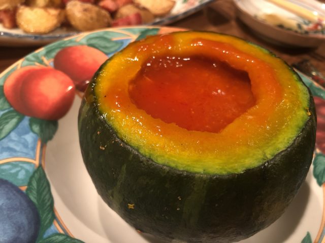 20201022 ネイル後の夜ゴハン　栗マロンミートソースグラタン