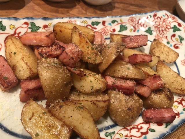 20201022 ネイル後の夜ゴハン　ジャーマンポテト