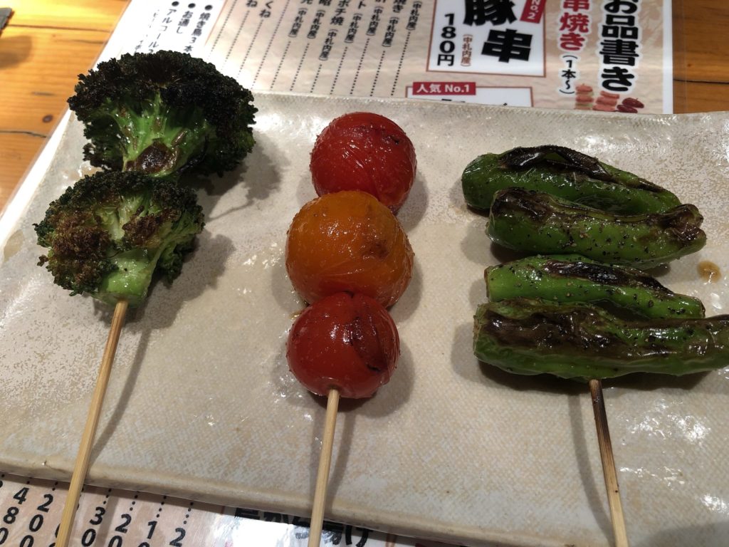 鳥辰 ブロッコリー、トマト、ししとう