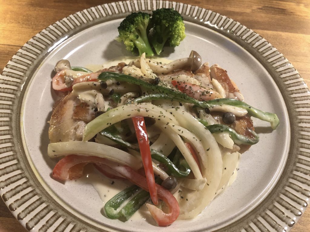 Vent d’ Quest チキンソテーきのことチーズクリーム