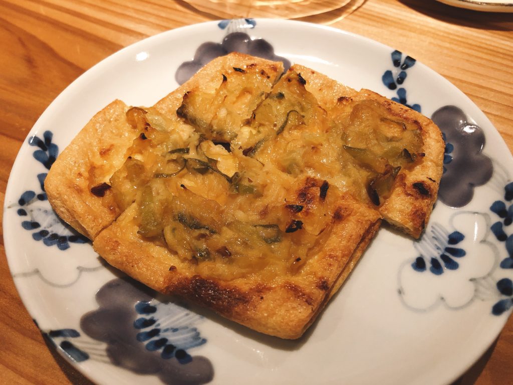 小料理WAGAYA お揚げのネギみそ焼き