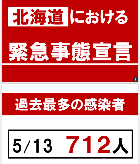 20210515 北海道における緊急事態宣言