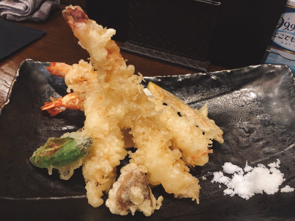 20210430 炭火居酒屋 輝なり 天ぷら盛り合わせ