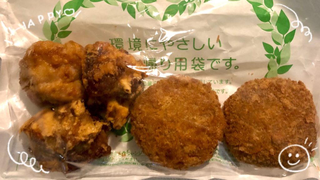 キングストア 惣菜　からあげとミニメンチカツ