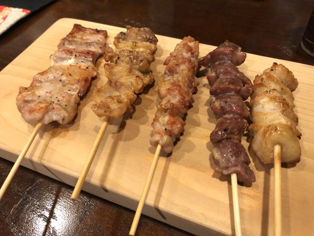 20210430 炭火居酒屋 輝なり 串盛り合わせ