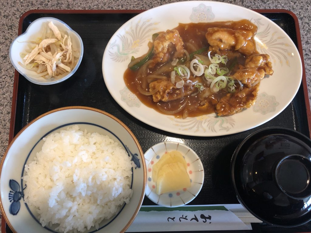 20210625 中華食堂 八方亭　鶏肉の甘酢炒め定食