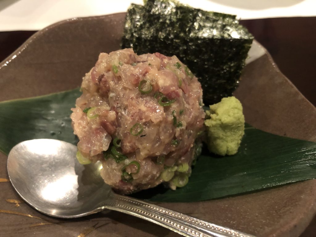 四季料理みしな　アジのなめろう