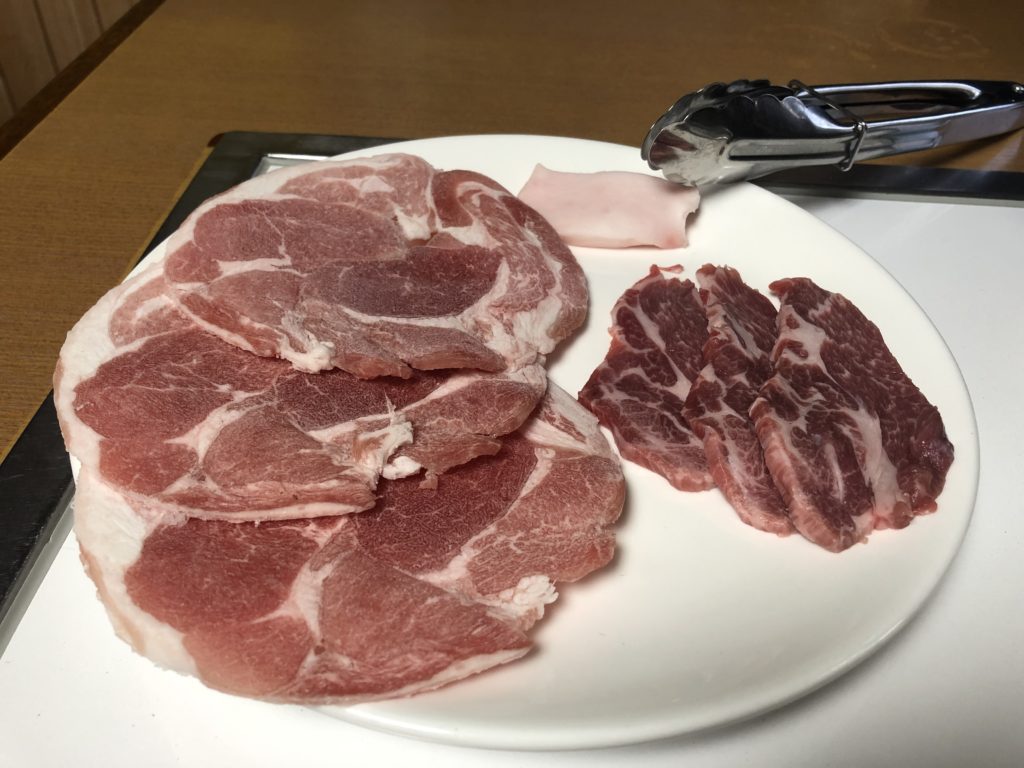 炭火ジンギスカン　いい田屋　二種盛り