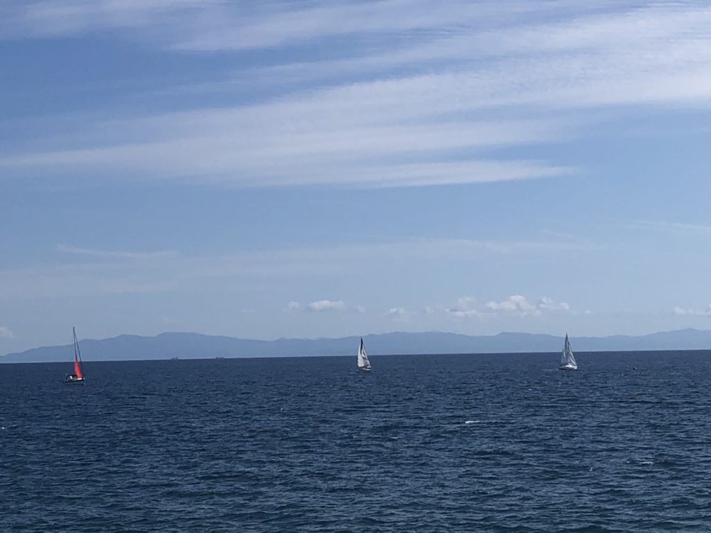 函館湯川漁港にて