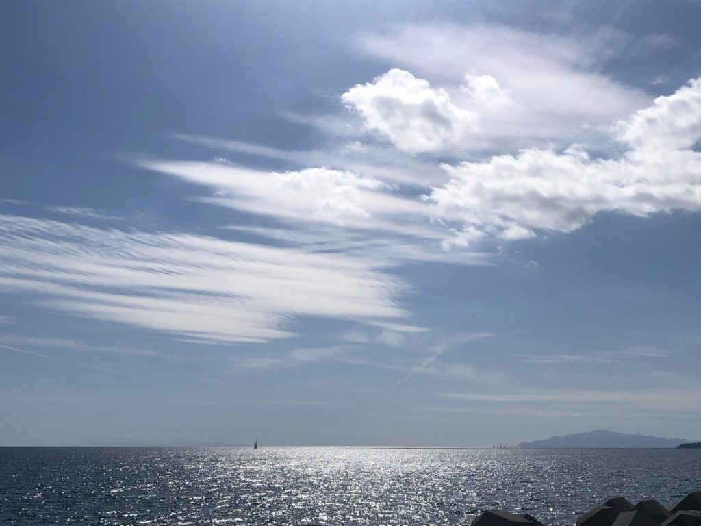 函館湯川漁港にて