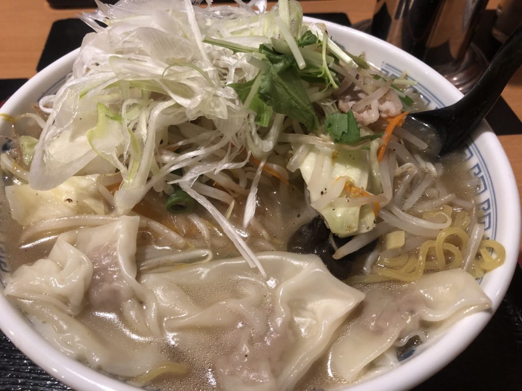 らーめん 函館武蔵　塩ワンタンタンメン