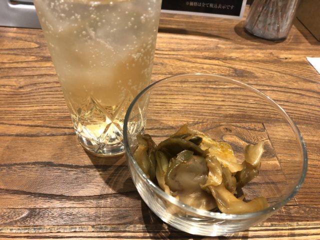 担々麺の軌跡 王擔 ザーサイとハイボール