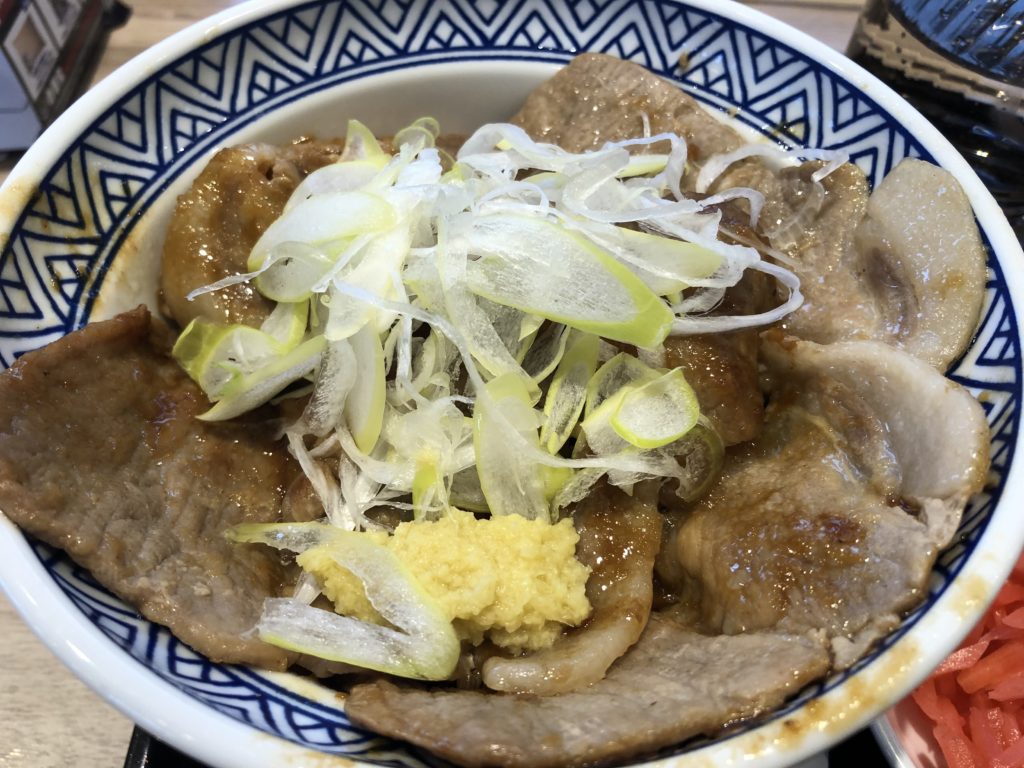 吉野家　大判豚肩ロース焼き丼