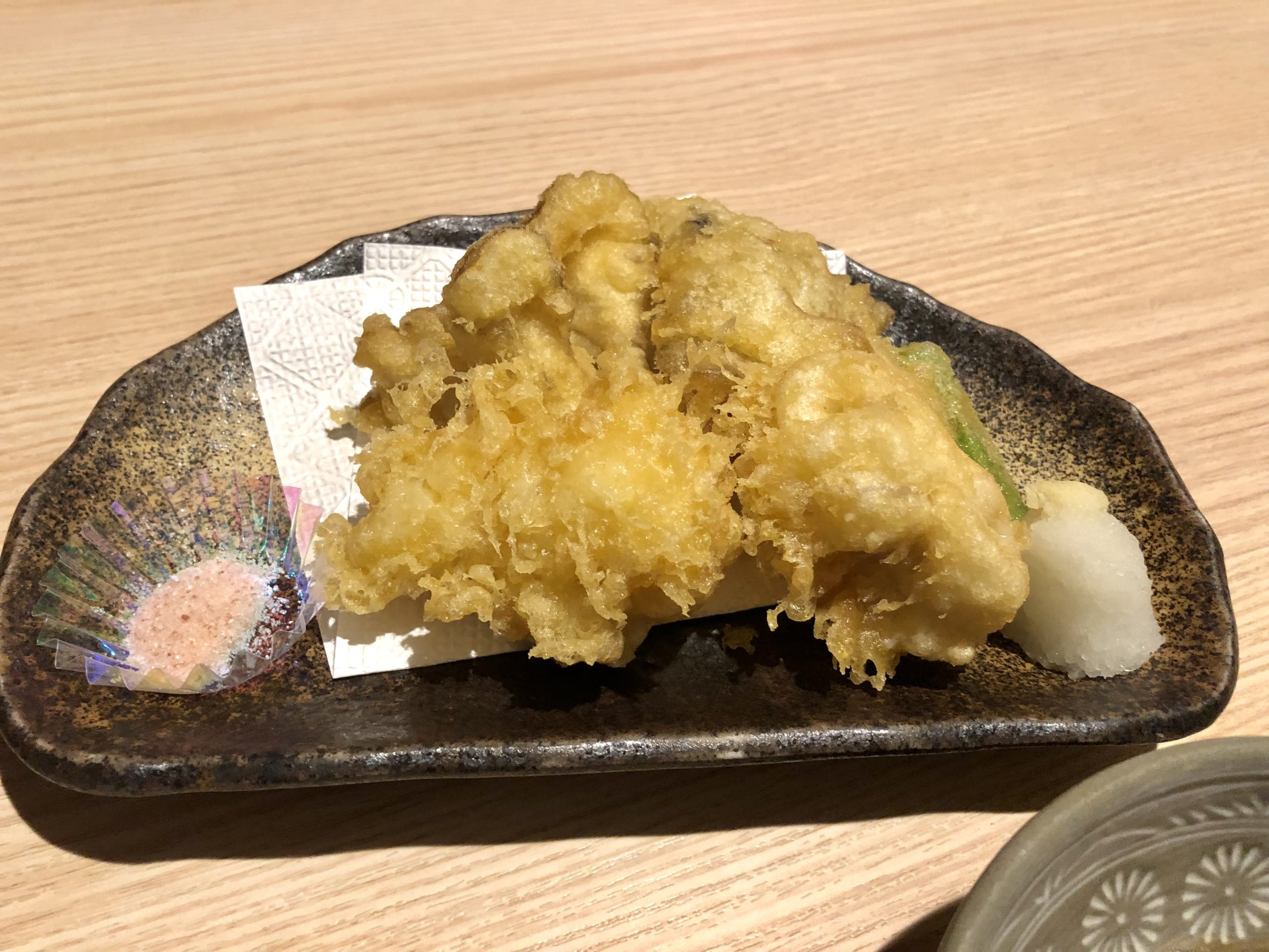 20220129 海鮮処 函館山 舞茸とたちの天ぷら