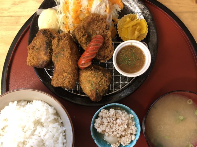 のんちゃん食堂 希々屋　ブリカツ定食