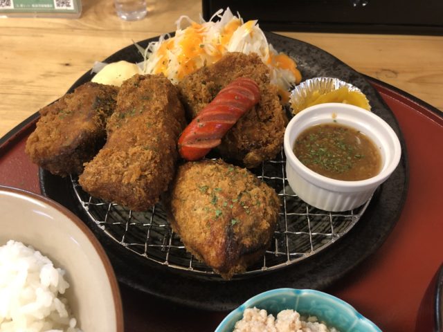 のんちゃん食堂 希々屋　ブリカツ定食