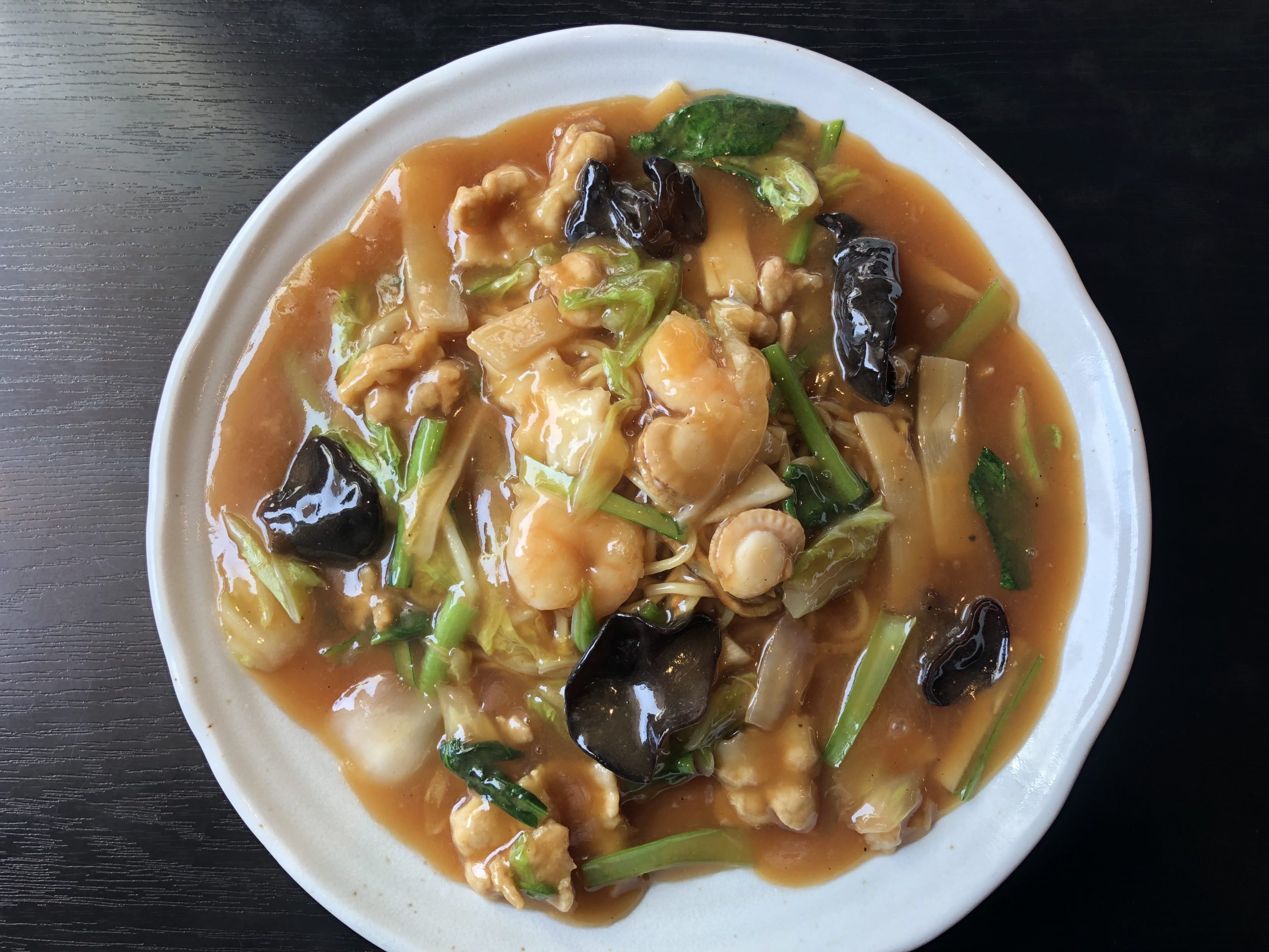 昼ゴハンはあんかけ焼きそば