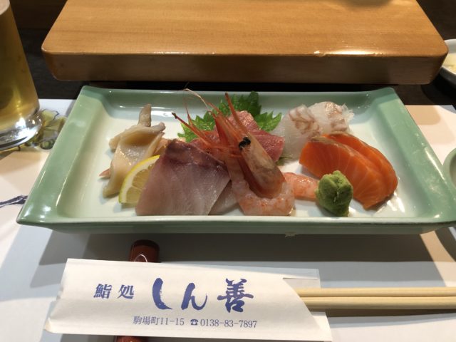 20221111 鮨処 しん善　刺し盛り