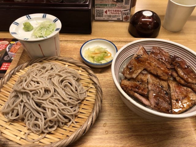 豚丼とそば 十勝晴れ 帯広豚丼バラそばセット